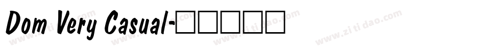 Dom Very Casual字体转换